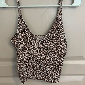 Cheetah print crop top